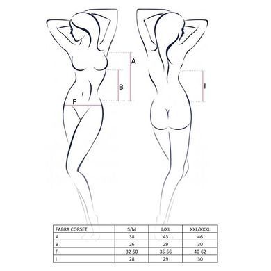 FABRA CORSET black L/XL - Passion