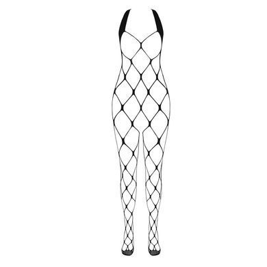 Бодистокинг в очень крупную сетку Passion BS091 black, с доступом