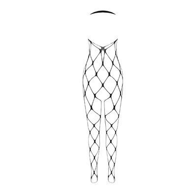Бодистокинг в очень крупную сетку Passion BS091 black, с доступом