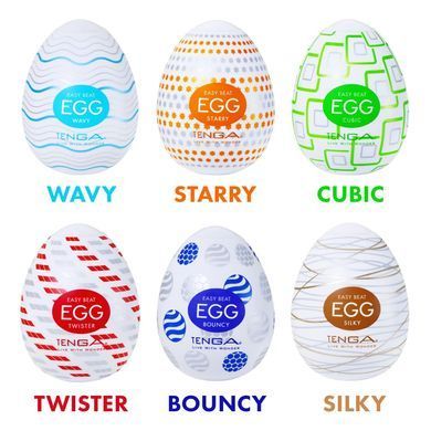 Набор мастурбаторов-яиц Tenga Egg Standard 3 Pack 2 (Twister, Bouncy, Silky)