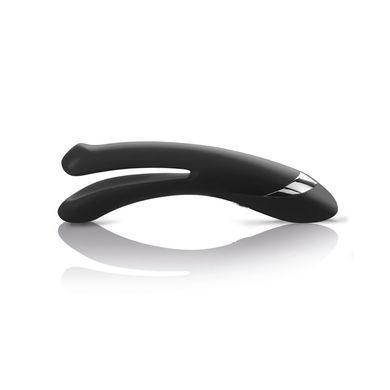 Вібратор подвійний з електростимуляцією Mystim Tingling Aparte eStim Black, міостімулятор