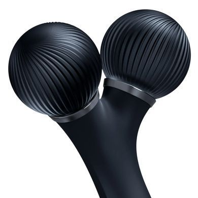 Електронний ультразвуковий ролик для обличчя GESKE Sonic Facial Roller 4в1 black