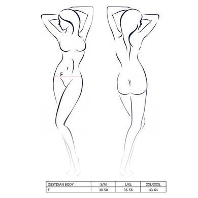 (SALE) Боди монокини OBSYDIAN BODY black XXL/XXXL - Passion
