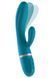Вибратор-кролик Liebe Bend It Plus Ocean Blue, гибкий, 2 мотора, 10 режимов