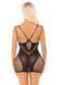 Платье Leg Avenue Lace and Net Mini Dress with Dual Strap One Size, Black