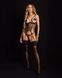 Корсет Obsessive Soranna cupless corset & crotchless thong 2XL/3XL