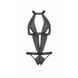 Напівпрозоре боді з вирізами Passion Exclusive Mirajane Body black S/M, black