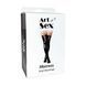Лакированные чулки со шнуровкой Art of Sex - Mistress, красные, размер S