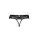 Мереживні стрінги з доступом Passion SENIA THONG S/M, black