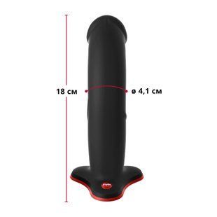 Фаллоимитатор Fun Factory THE BOSS STUB, черный, реалистичная текстура, длина 17,9 см, диаметр 4,1 см