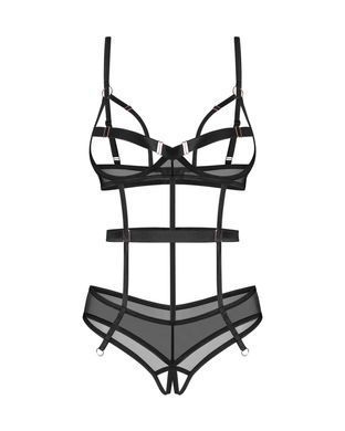 Боді Obsessive Euridia crotchless teddy XS/S