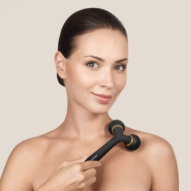 Електронний ультразвуковий ролик для обличчя та тіла GESKE Sonic Facial&Body Roller 4в1 gray