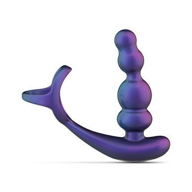 Анальный вибратор с эрекционным кольцом Hueman - Stellar Force Anal Beads with Cockring