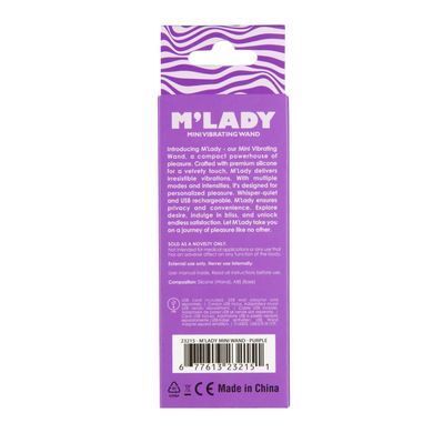 Вібромасажер M&rsquo;Lady Mini Vibrating Wand Purple