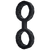 Наручники з силікону Doc Johnson The Cuffs Large - Black, добре тягнуться, для рук і для ніг