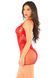 Платье Leg Avenue Lace and Net Mini Dress with Dual Strap One Size, Red
