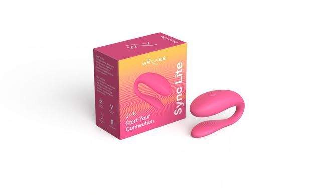 Смарт-вібратор для пар We-Vibe Sync Lite Pink, 10 віброрежимів, можна поєднувати з проникним сексом