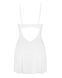 Пеньюар Obsessive Alissium chemise & thong, XL/2XL, мереживний ліф, стрінги в комплекті