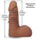 Фаллоимитатор Doc Johnson The Realistic Cock ULTRASKYN - 5 Inch with Balls Caramel