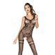 Бодистокинг Passion BS045 black, комбинезон, имитация чулок и боди