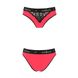 Трусики с широкой резинкой и кружевом Passion PS001 PANTIES red/black, size M