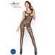 Бодистокинг Passion BS045 black, комбинезон, имитация чулок и боди