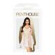 Бэби-долл с ажурным браллетом и ассиметричным подолом Penthouse - Naughty Doll White S/M