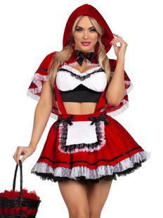 Костюм Красной Шапочки Leg Avenue Flirty Miss Red Top and Skirt S