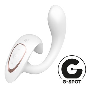 Вагінально-кліторальний вібратор Satisfyer G for Goddess 1 White, 2 мотори