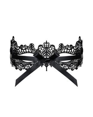 Мереживна маска Obsessive A701 mask, єдиний розмір, чорна