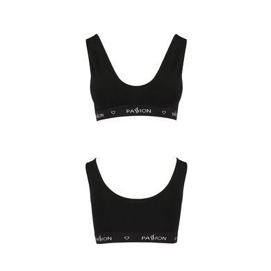Спортивный топ с широкой резинкой Passion PS004 TOP L, black