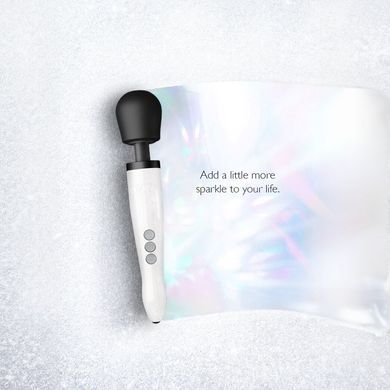 Вібромасажер DOXY Die Cast R Stardust White, перезаряджуваний, до 9000 об/хв