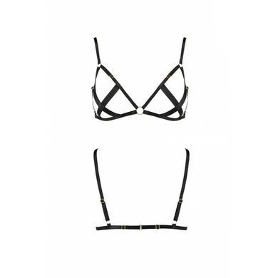 Открытый бюстгальтер-стрепы Passion Exclusive NICKY BRA L/XL, black