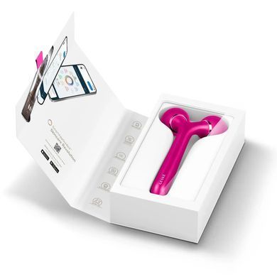 Електронний ультразвуковий ролик для обличчя та тіла GESKE Sonic Facial&Body Roller 4в1 magenta