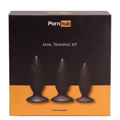 Набор анальных пробок Pornhub Anal Training Kit, макс. диаметр 3см - 3,6см - 4см