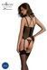Корсет Passion DROSERA CORSET black, L/XL, с креплениями для чулок, трусики в комплекте