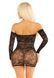 Платье Leg Avenue Seamless Off The Shoulder Mini Dress One Size, Black