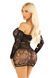 Платье Leg Avenue Seamless Off The Shoulder Mini Dress One Size, Black