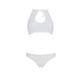 Комплект из бра, трусиков с ажурным декором и открытым шагом Passion URSULA SET XXL/XXXL, white