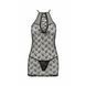 Полупрозрачная сорочка Passion AZALIA CHEMISE XXL/XXXL, black