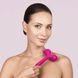 Електронний ультразвуковий ролик для обличчя та тіла GESKE Sonic Facial&Body Roller 4в1 magenta