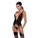Полупрозрачный корсет Passion Exclusive MIRAJANE CORSET L/XL, black