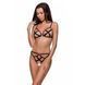 Открытый бюстгальтер-стрепы Passion Exclusive NICKY BRA L/XL, black