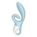 Вібратор-кролик Satisfyer Touch Me Blue, подвійний відросток, 3 потужні мотори