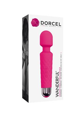 Минивибромассажер Dorcel Wand Wanderful Magenta мощный, водонепроницаемый, 18 режимов работы