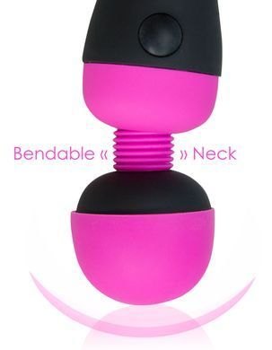 Вибромассажер PalmPower Recharge Pink, перезаряжаемый, гибкая головка, тревел-замок