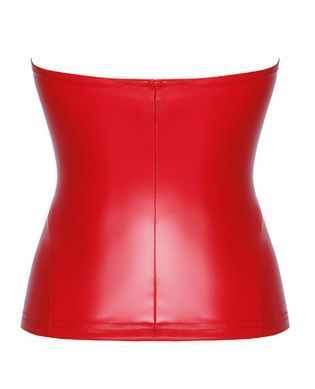 Корсет Noir Handmade F355 Red powerwetlook corset - XL