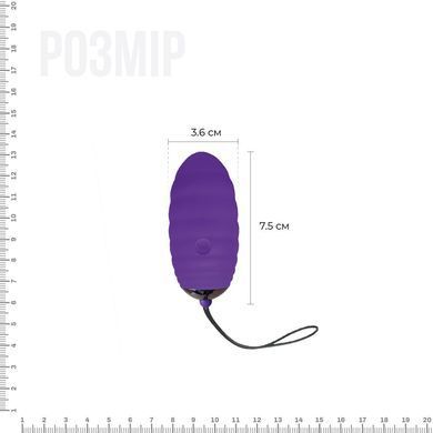 Виброяйце Adrien Lastic Ocean Breeze Purple з пультом ДК