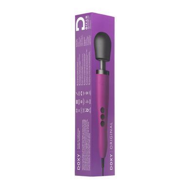 Вибромассажер DOXY Original Purple, очень мощный, питание 220В, пульсирующие вибрации