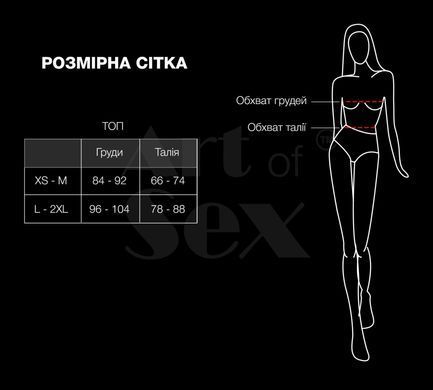 Лакований вініловий ліф з шипами Art of Sex - Mistress, червоний, розмір S